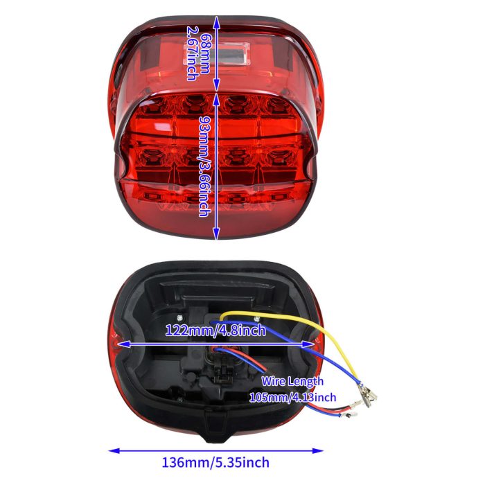 LA006303 hdbubalus 12 LED turn signal tailight for harley touring sportster