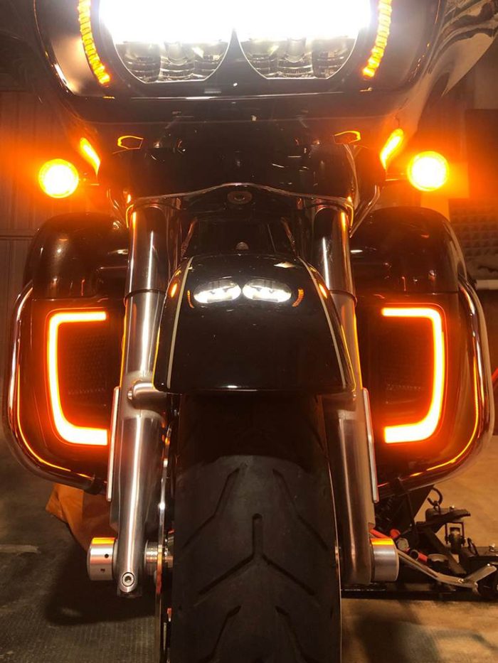 hdbubalus LED Lower Grills Fairing Turn Signal