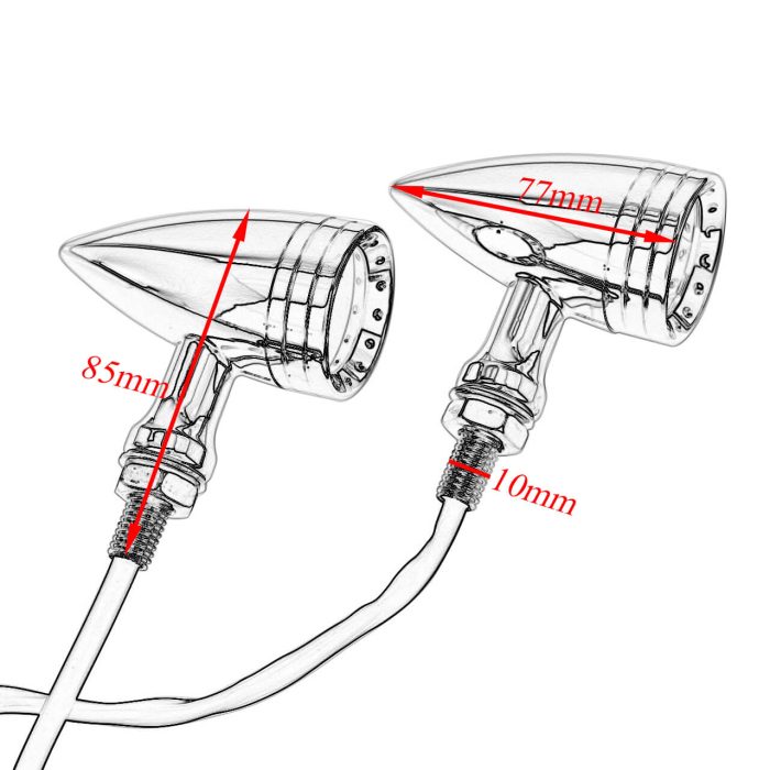 LA010204 hdbubalus Plug & Play rear turn signals on Harley-Davidson