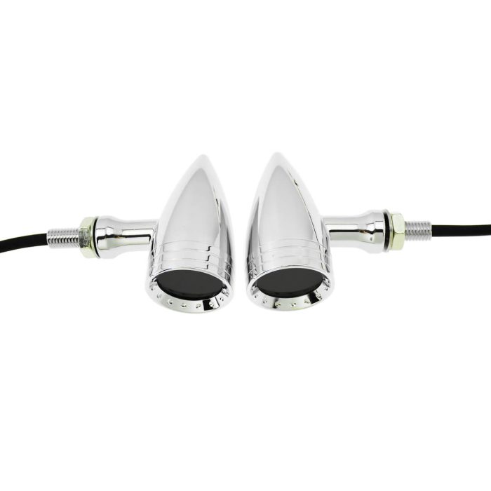 LA010204 hdbubalus chrome housing turn signal lights for motorcycle