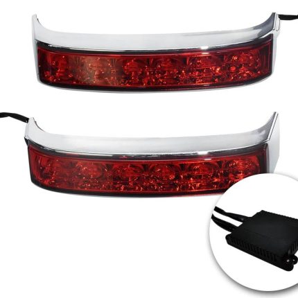 hdbubalus saddlebag tail light with chrome housing