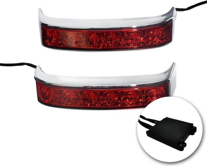 hdbubalus saddlebag tail light with chrome housing