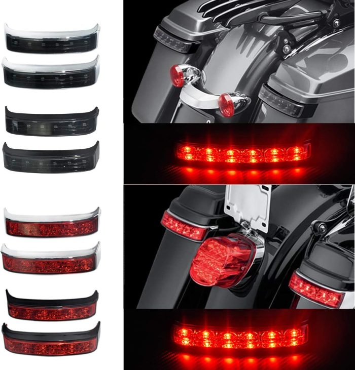 hdbubalus saddlebag tail light with red lens