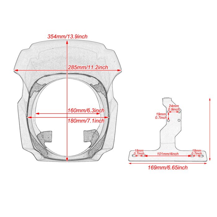 CR025701 hdbubalus softail breakout fairing cover size