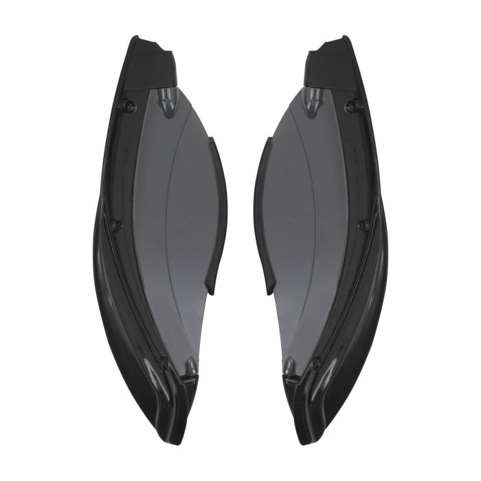 WI001204 HDBUBALUS Motorcycle Adjustable Air Deflectors black housing