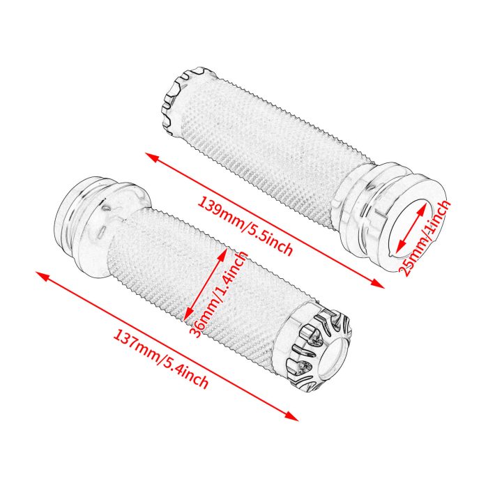 GP000603 hdbubalus harley 1inch Electronic Throttle Hand Grips size