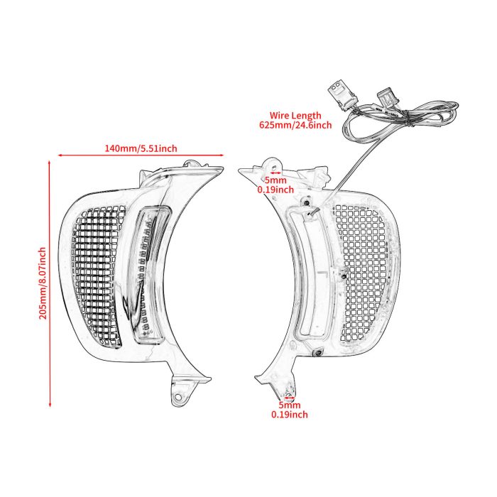 HDBUBALUS Road Glide Headlight-la021601