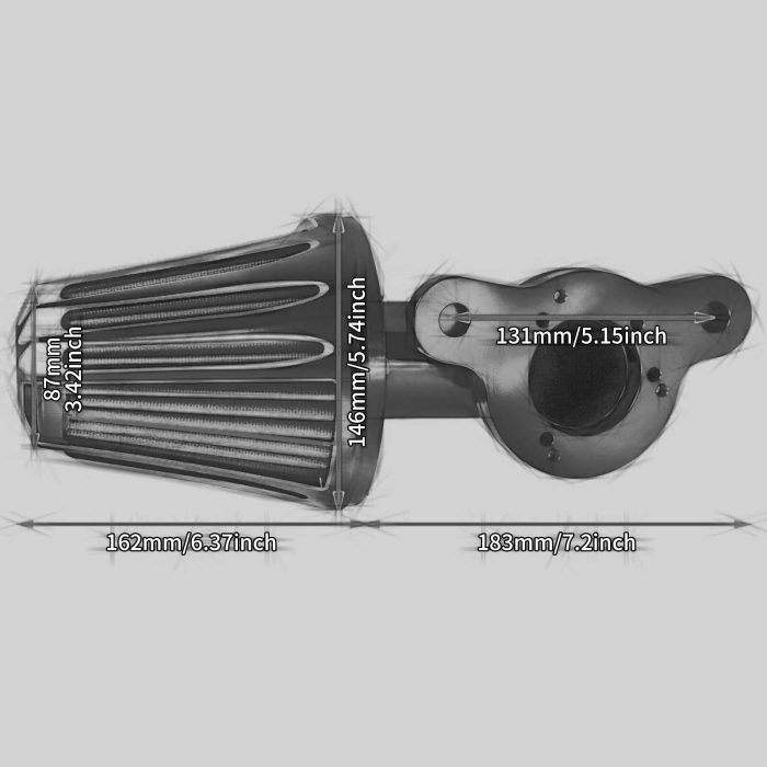 HDBUBALUS Sportster Cone Air Filter-AF008101