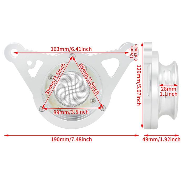 HDBUBALUS air filter cleaner intake system-af009202