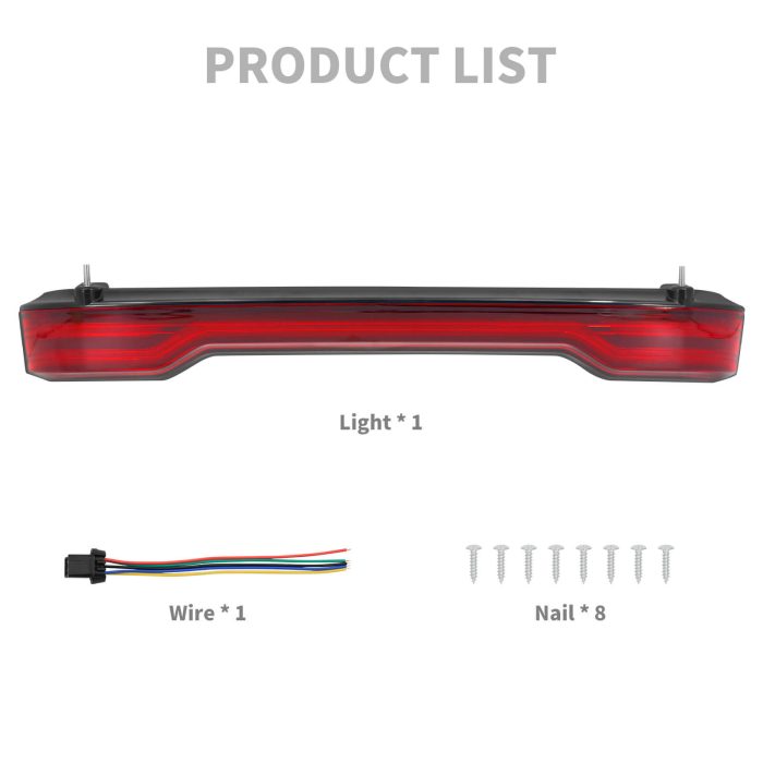 HDBUBALUS tour pak trunk brake light-la021302