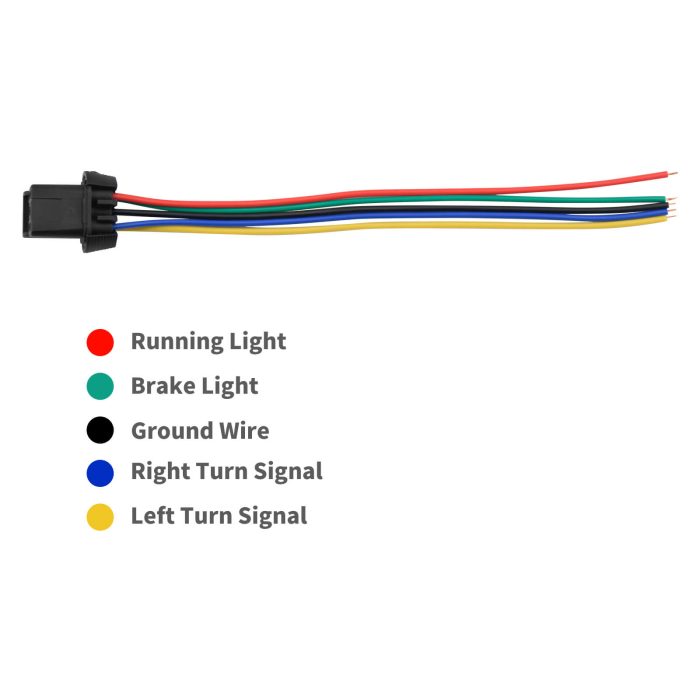 HDBUBALUS tour pak trunk brake light-la021302