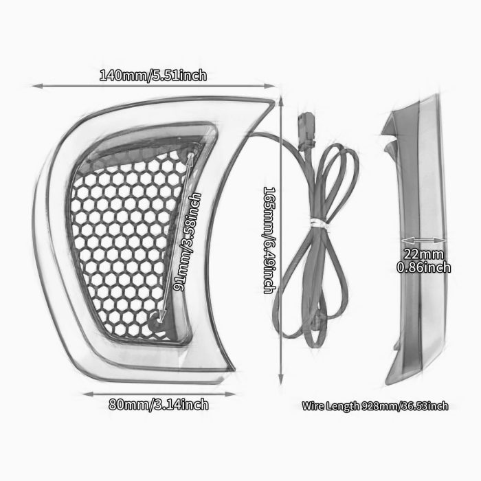 HDBUBALUS vent auxiliary lamps-la0206