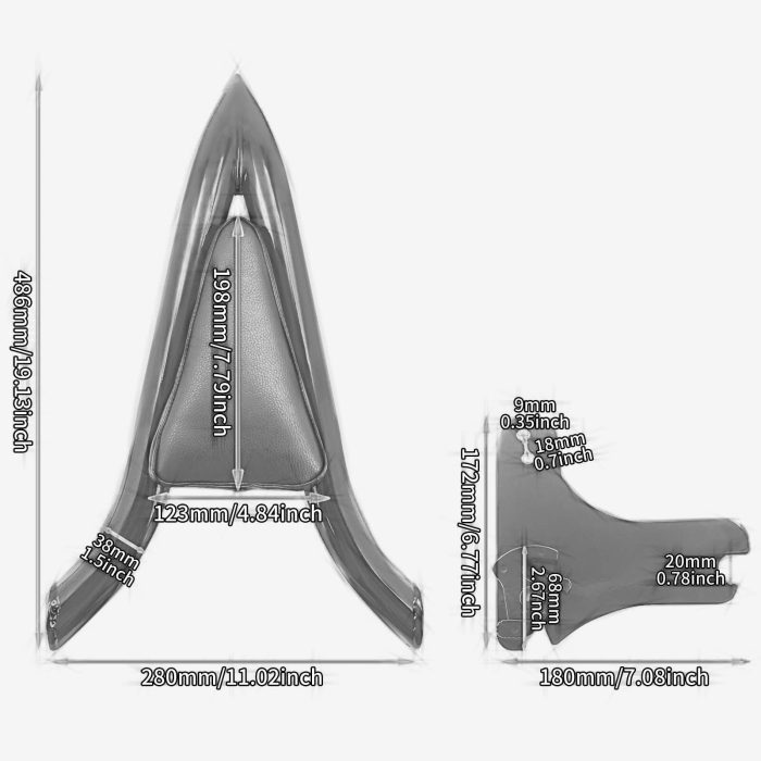 Harley Touring Sissy Bar Black Backrest