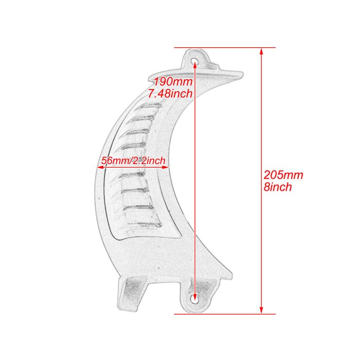 LA014901 HDBUBALUS Front LED Side Marker size