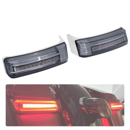 LA018501-hdbubalus Saddlebag Tail Lights chrome housing