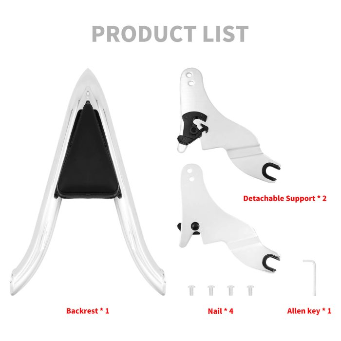 HDBUBALUS Backrest Sissy Bar-CB012604