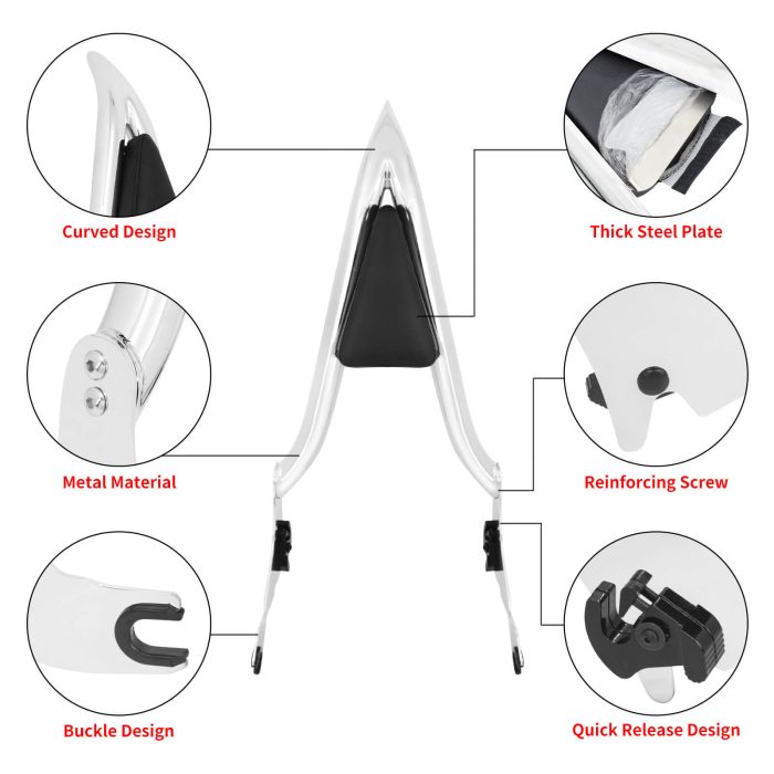 HDBUBALUS Backrest Sissy Bar-CB012604