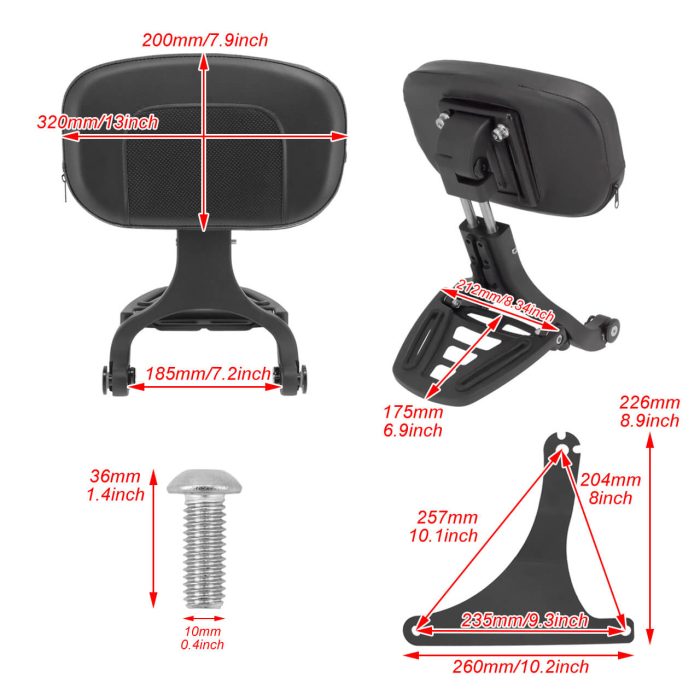 HDBUBALUS Fat Boy Passenger Backrest-CB002727