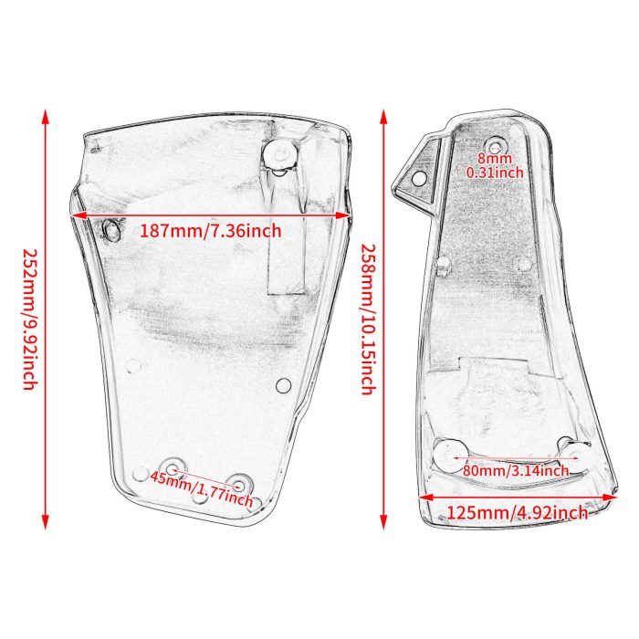 HDBUBALUS Harley Battery Fairing Cover-CR028602