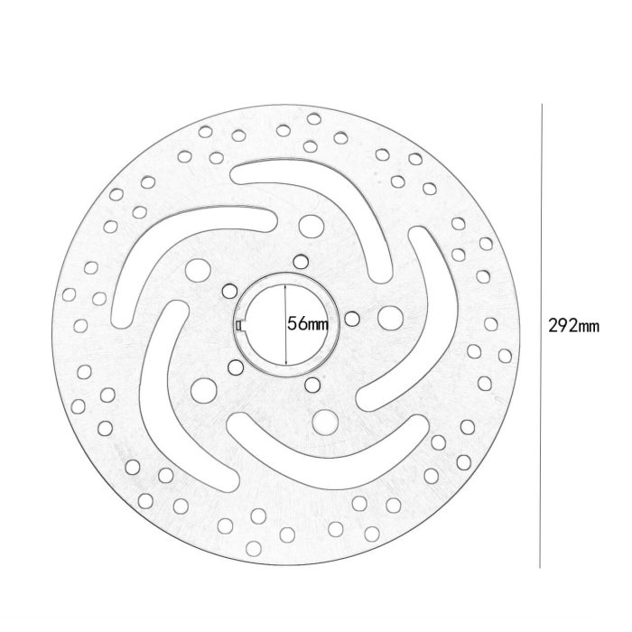 HDBUBALUS Harley Front Left Brake Rotor-TH003201