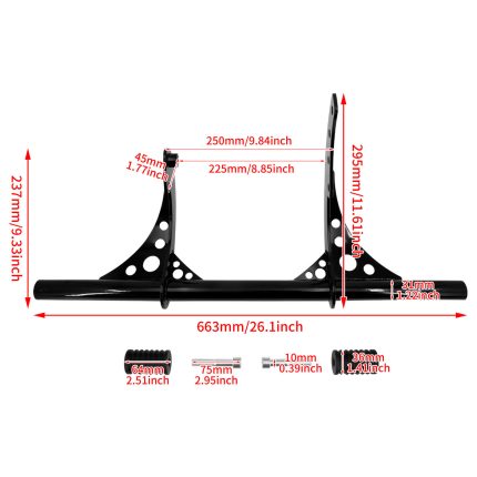 HDBUBALUS Softail Crash Bar Footpeg-TH028501