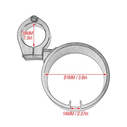 HDBUBALUS -Sporster Speedometer Mount Bracket-CR023001