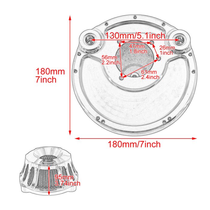 HDBUBALUS Sportster Air Cleaners - AF007201