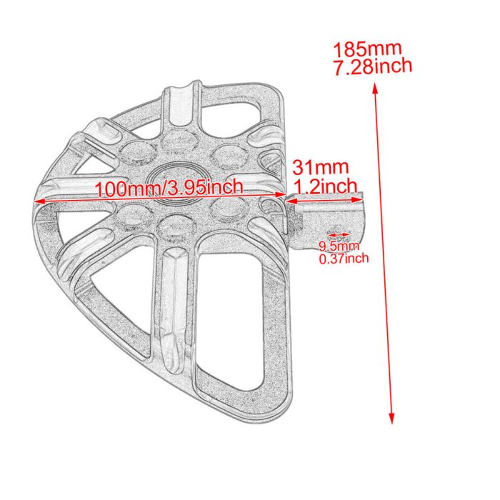 HDBUBALUS Touring Foot Peg-ZH000531