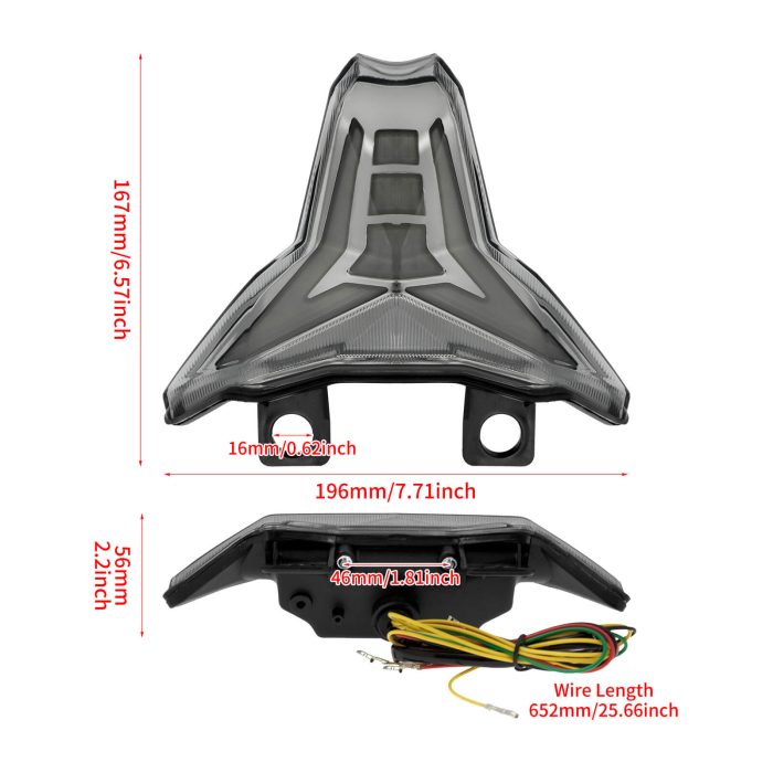 HDBUBALUS Turn Signal Tail Light-LA016401