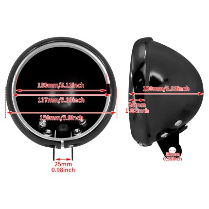 HDBUBALUS-Harley Headlight Cover-CR018501