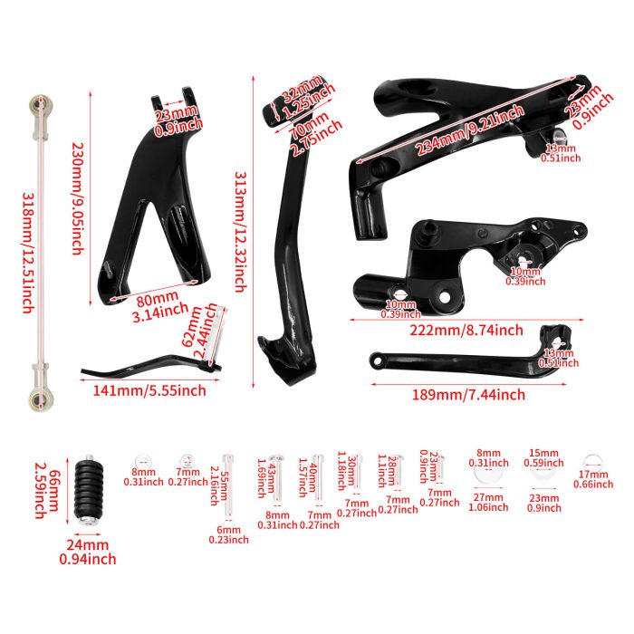 HDBUBALUS-Softail Forward Controls FootPegs-PE013101