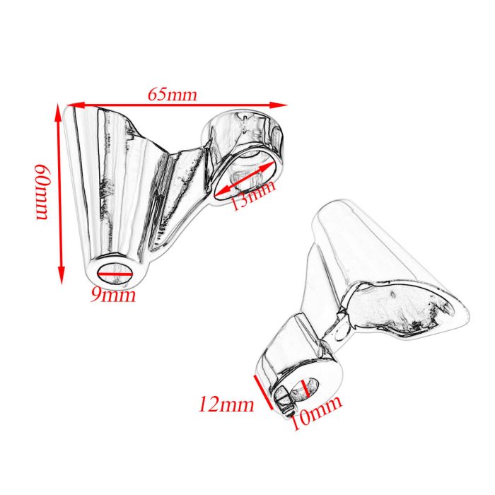 HDBUBALUS-Sportster Turn Signal Mounts-CR013201