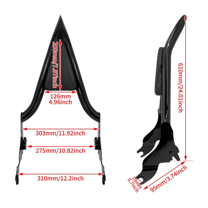 HDBUBALUS-Touring Passenger Backrest-CB011203