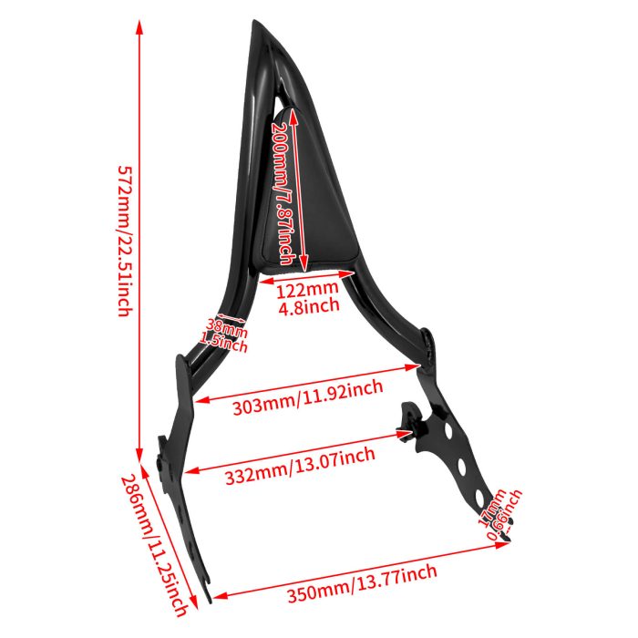 HDBUBALUS-Breakout Passenger Backrest-CB012801