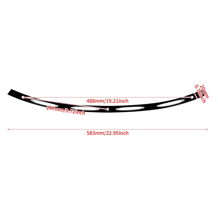 HDBUBALUS-Harley Fairing Windshield Trim-MP058502