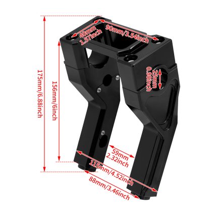 HDBUBALUS-Softail Handlebar Riser Clamp-GP006701