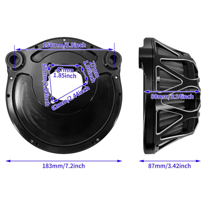 HDBUBALUS-Touring Air Filter Intake-AF008402