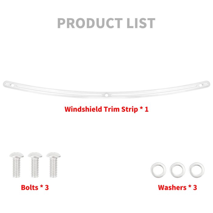 HDBUBALUS-Touring Slot Windshield Trim-WI000903