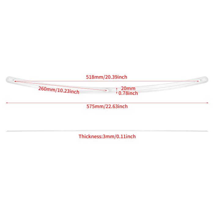 HDBUBALUS-Touring Slot Windshield Trim-WI000903