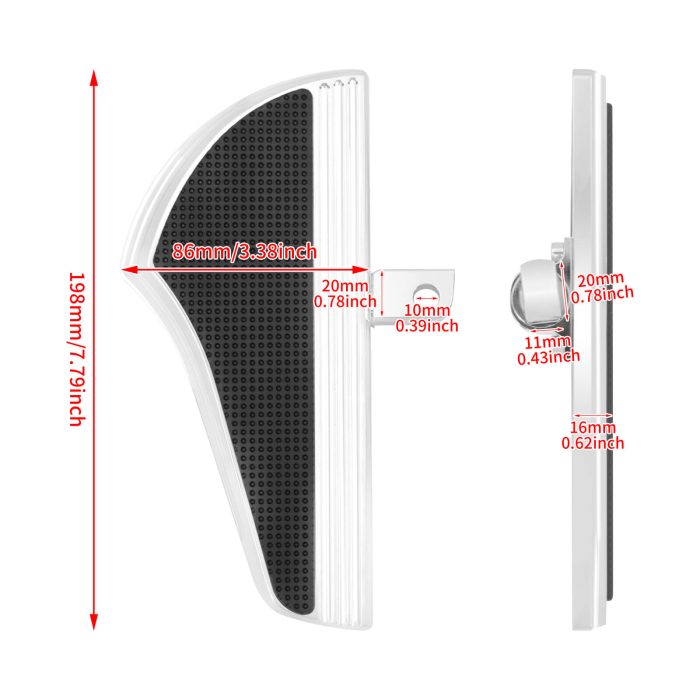 HDBUBALUS-Dyna Passenger Floorboards-PE014101