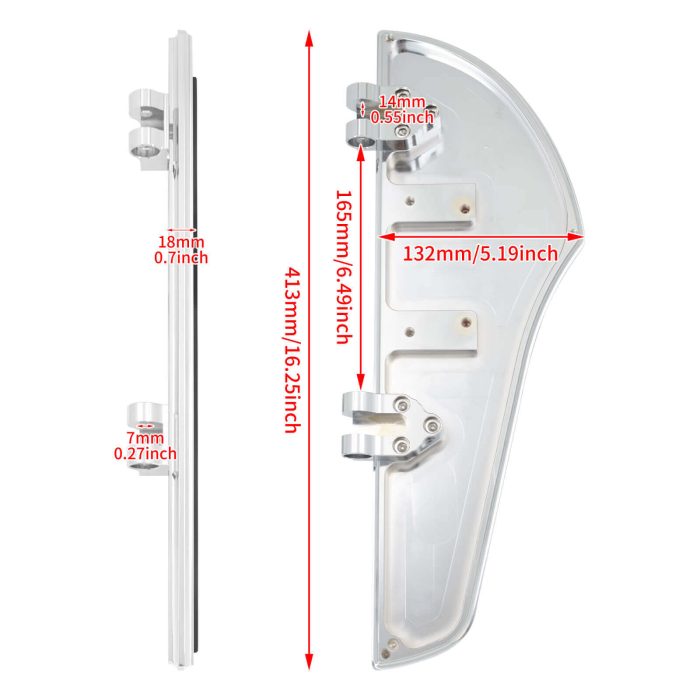 HDBUBALUS-Harley Touring Driver Floorboard - PE014001