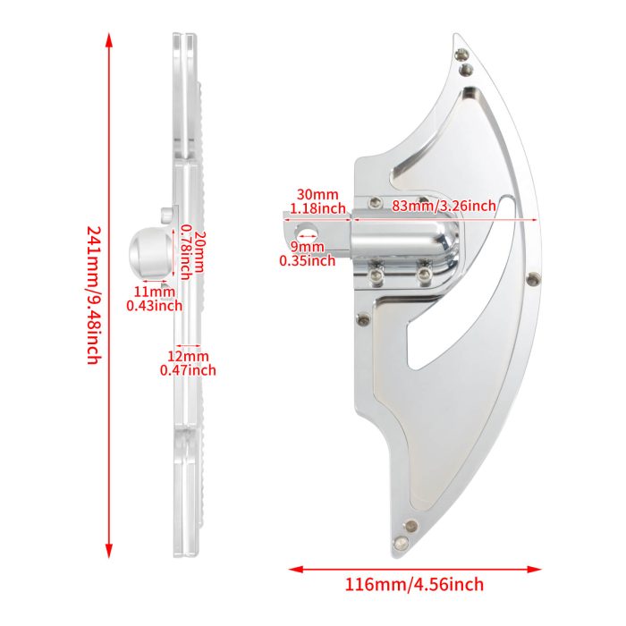 HDBUBALUS-Touring Rear Floorboard-PE007202