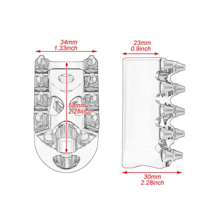 HDBUBALUS-Sportster Foot Pegs-PE010902