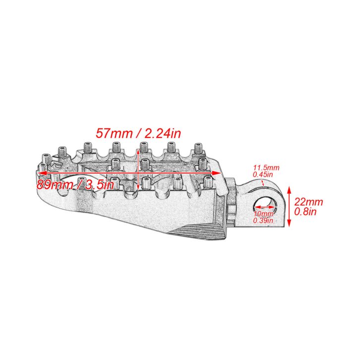 HDBUBALUS-Touring MX Style Footrest-PE010601