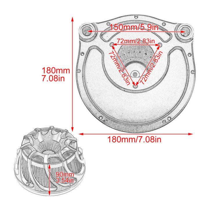 HDBUBALUS-Touring Air Cleaner-AF006903