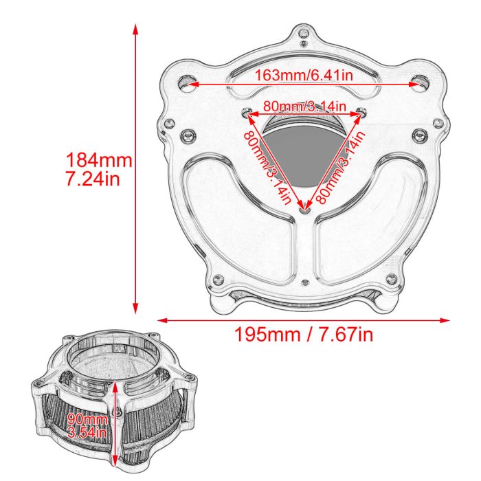 HDBUBALUS-Touring Air Cleaner-AF006703