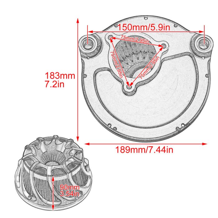 HDBUBALUS-Touring Air Filter-AF006904