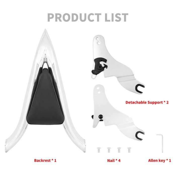 HDBUBALUS-Touring Detachable Rear Backrest-CB012605